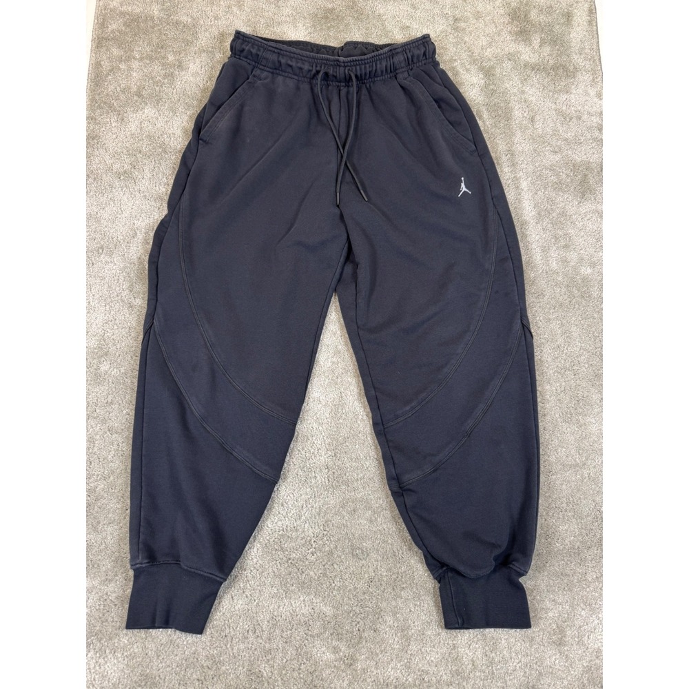 Jordan Flight Fleece Pants Mens Medium Black‎ Loose Fit Joggers DV1279-010